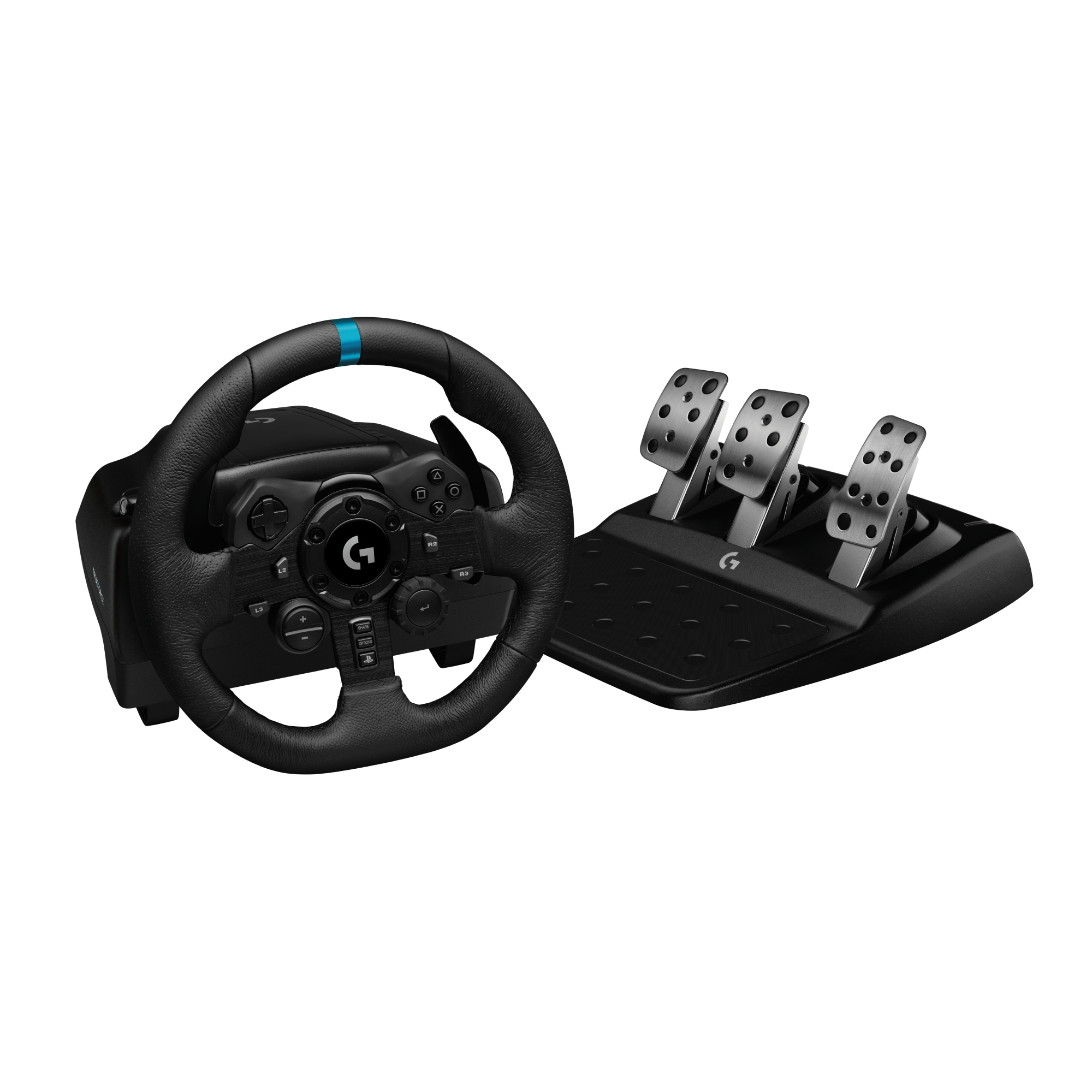 Logitech – G923 Racing Lenkrad und Pedale für PS5, PS4 und PC – USB
