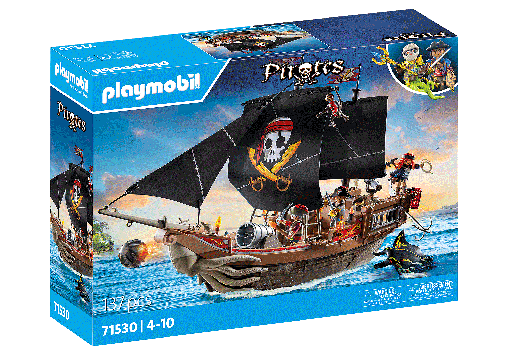 PLAYMOBIL - Großes Piratenschiff (71530)