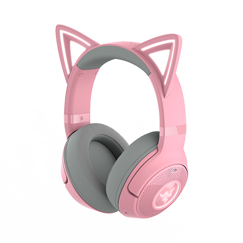 Razer Kraken Kitty V2 BT - Quartz Edition - Wireless Bluetooth RGB Headset with Kitty Ears