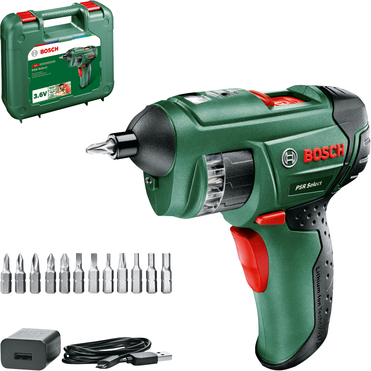 Bosch - PSR Select Akkuschrauber - 12 Bits Immer Griffbereit