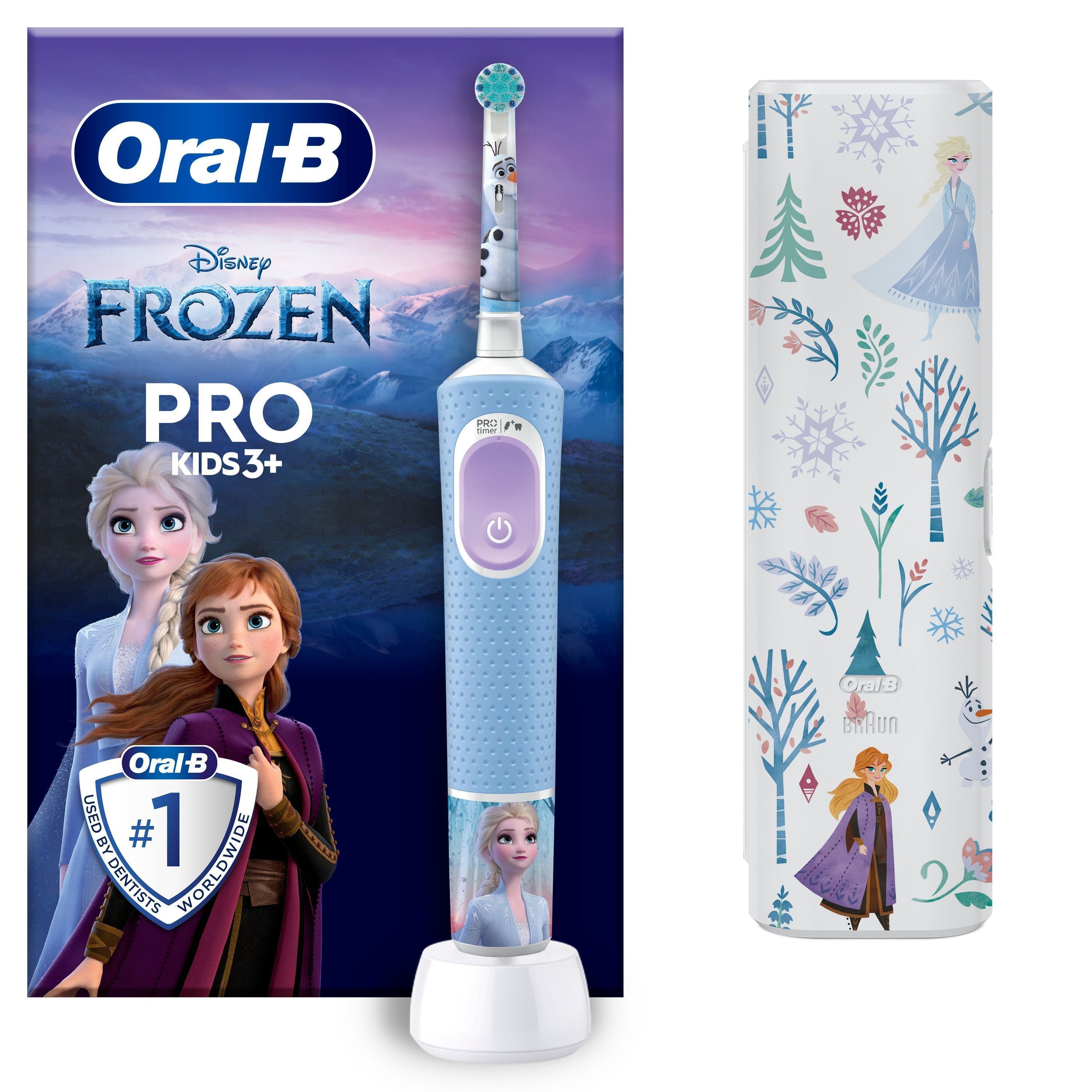 Oral B - Vitality Pro Kinder Frozen Elektrische Zahnbürste HBOX + TC
