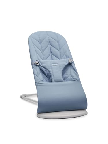 BabyBjörn Babywippe Bliss, Gewebt, Blütenblatt-Steppung, Blau