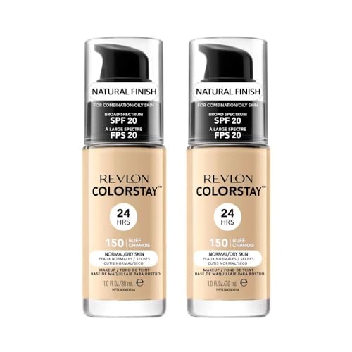 2 x Revlon Colorstay 24HRS Natural Finish For Normal Dry Skin SPF 20-150 Buff