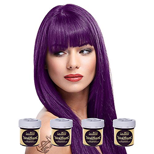 8 X La Riche Directions Semi-Permanent Hair Color 88ml Tubs - Plum