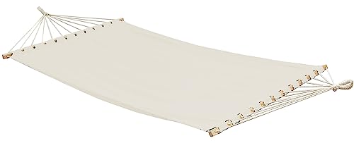 AMANKA XXL Stabhängematte 200x120 Doppelhängematte 2 Personen Hängematte Beige