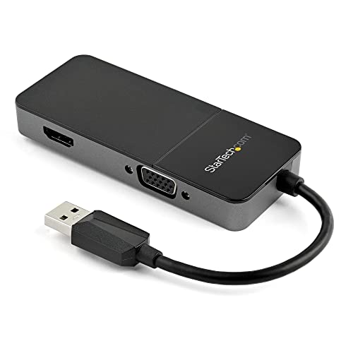 StarTech.com USB 3.0 auf VGA und HDMI Adapter - 4k 30Hz - 2in1 Dongle - USB-A auf VGA/HDMI