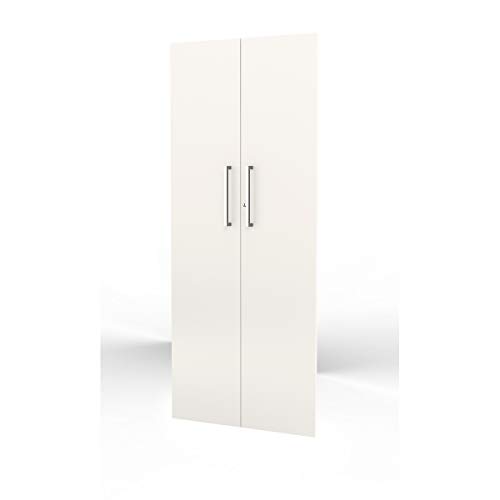 Crelobo ATOS-FL5-4548-4435 Aktenschrank, Holz, weiß, 80 x 38 x 183 cm