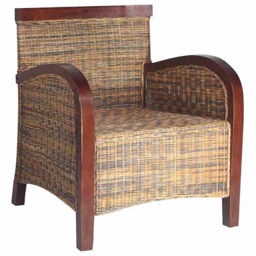 vidaXL Rattansessel Rattan Wohnzimmer Relaxsessel Loungesessel Geflechtsessel