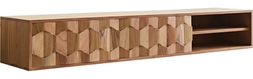 DELIFE TV-Board Fevo Akazie Natur 160 cm 2 Türen schwebend Lowboard