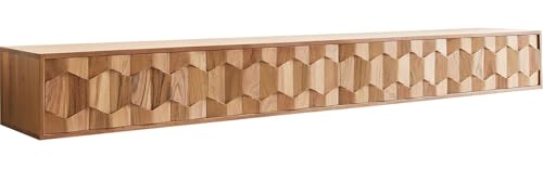 DELIFE TV-Board Fevo Akazie Natur 220 cm 4 Türen schwebend Lowboard