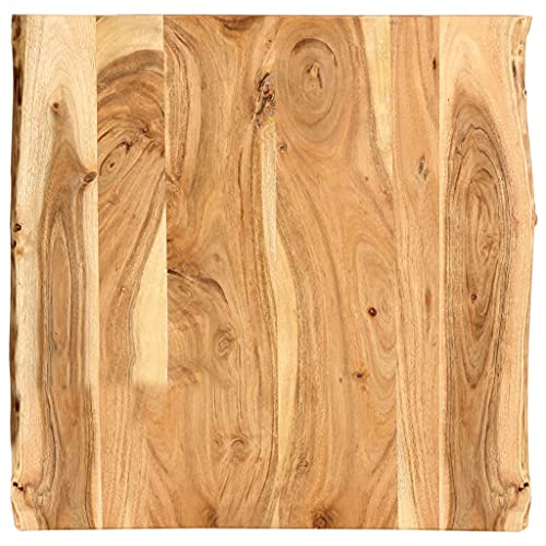 vidaXL Tischplatte aus massivem Akazienholz, 60 x 60 x 2,5 cm