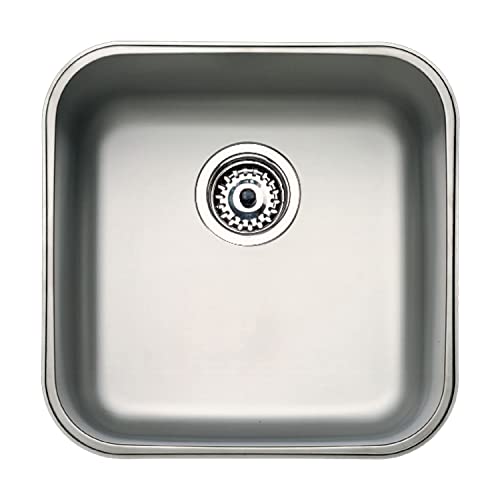 Teka BE 40.40 1C - Unterbauspüle, 1 Spüle unter der Arbeitsplatte, Küchenspüle 50 cm, Edelstahlspüle