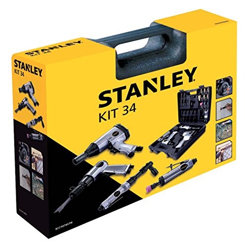 Stanley Zubehör für Luftkompressoren Airtoolkit, 34 Stück, 8221074STN