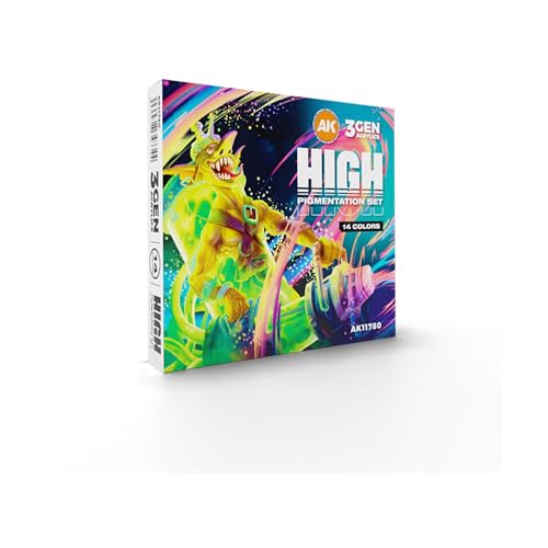 AK Acrylics 3Gen AK11780 HIGH PIGMENTATION SET (14x17ml)