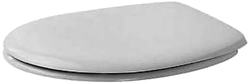 Duravit 0064200000 WC-Sitz mit Soft-Close-Scharnieren, Edelstahl, weiß