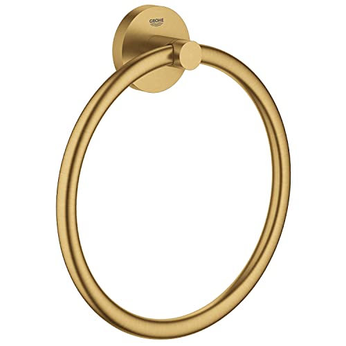GROHE 40365GN1 Essentials-Handtuchring, gebürstet, Cool Sunrise