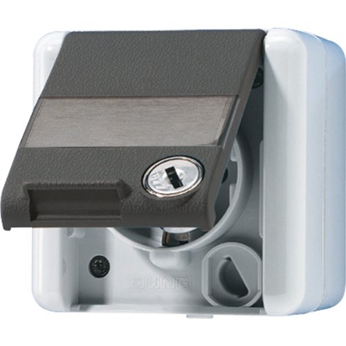 Jung 820NAWSL Schuko-Steckdose mit Sicherheitsschloss