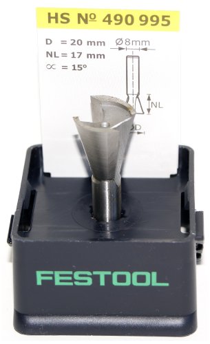 Festool Grat-/Zinkenfräser HS S8 D20/17/15°