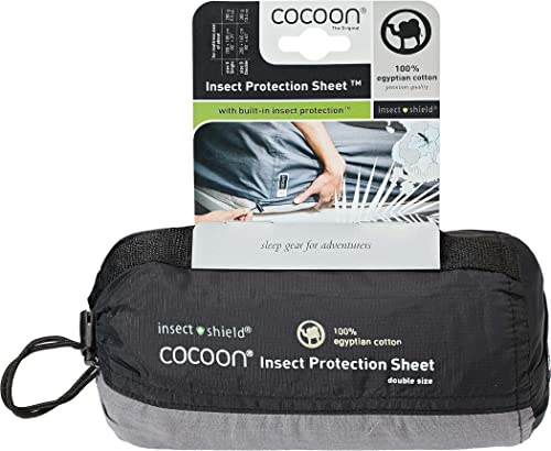 Cocoon Insect Shield Protection Sheets, Single, Elephant Grey