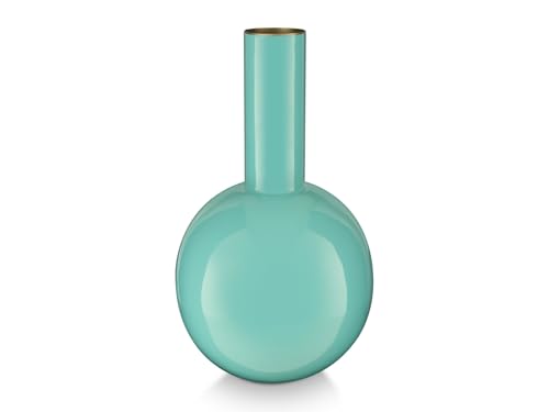 PIP STUDIO Vase Metal Small Bright Blue 15x26cm