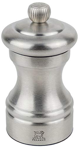 PEUGEOT 33033 Bistro Chef Pfeffermühle, Edelstahl, Silber, 5 x 5 x 10 cm