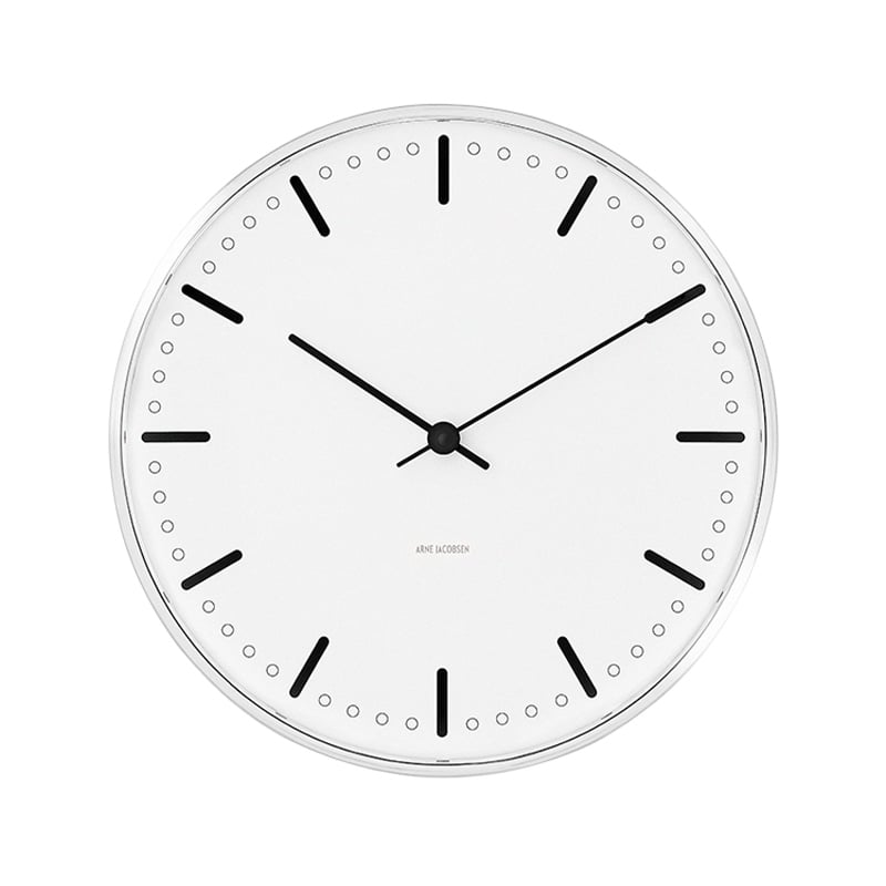 Rosendahl Arne Jacobsen City Hall Wanduhr, Ø 29 cm