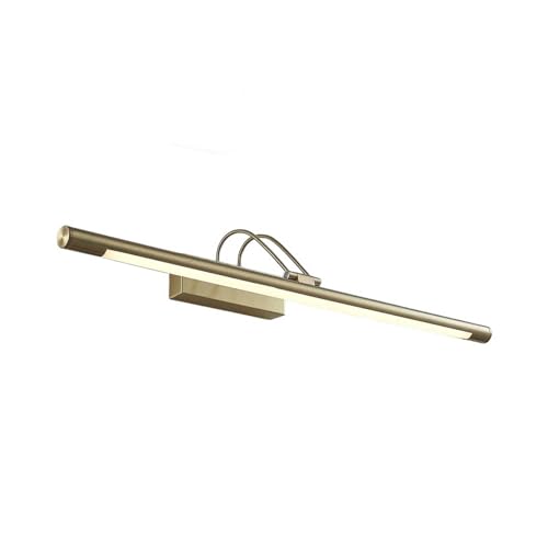 Lucande Bilderleuchte LED mit Schalter, Spiegelleuchte 69 cm Wandlampe messing Wandleuchte warmweiß 3000K Bilderlampe 13W
