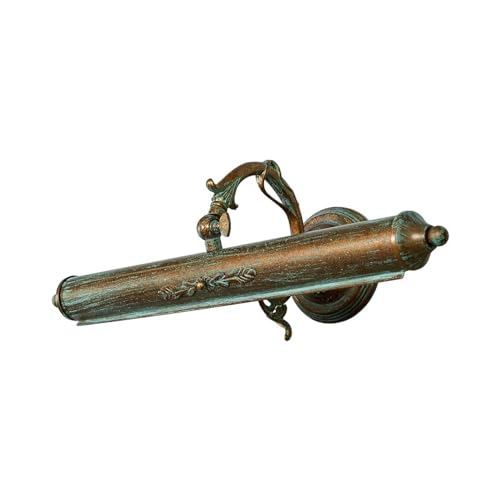 Lindby Wandlampe Bilderleuchte antik Metall Grünspanoptik, Wandleuchte 2x E14 max. 40W Bilderlampe klassisch nostalgisch Flurbeleuchtung