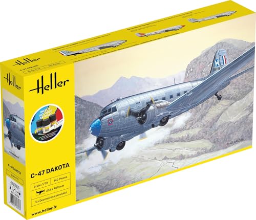 Heller 35372 STARTER KIT C-47 DAKOTA 1/72