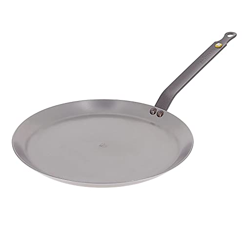 de Buyer - Crêpe-Pfanne MINERAL B aus Eisenstahl - 26 cm - 5615.26, Silber
