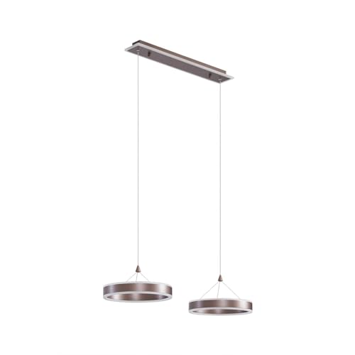 Lucande LED Kolo dimmbar (Modern) in Braun (2 flammig,) Wohnzimmerleuchte