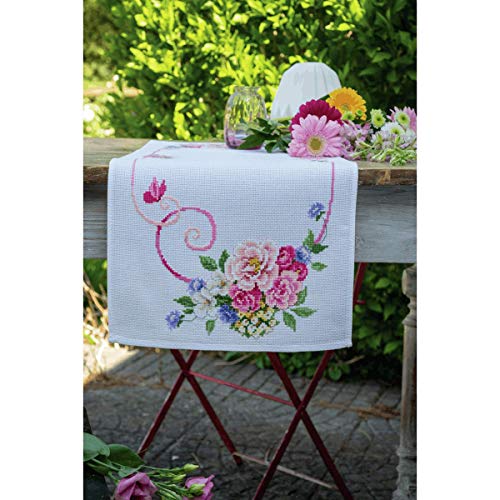 Vervaco PN-0154338 Tischläufer Kreuzstichset, Baumwolle, Mehrfarbig, 32x84cm