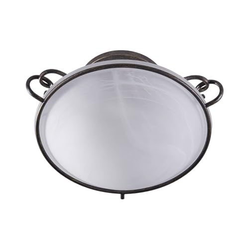 Lindby Deckenlampe Rando (Landhaus, Vintage Rustikal) in Alu aus Metall (3 flammig E27) - Deckenleuchte Lampe Wohnzimmerleuchte