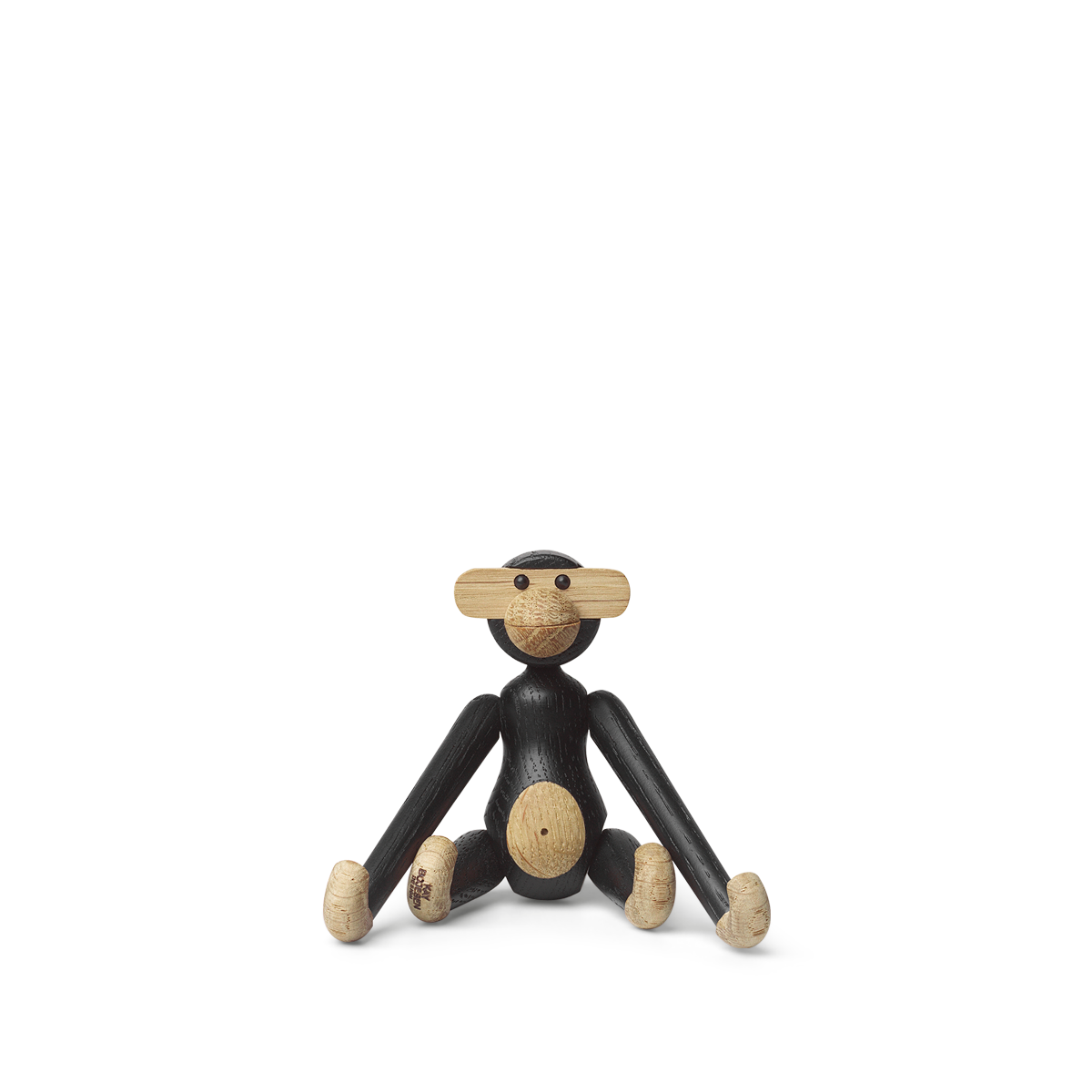 Kay Bojesen AFFE mini Figuren 9.5 cm Affen Weihnachtsdekoration, Holz dunkel