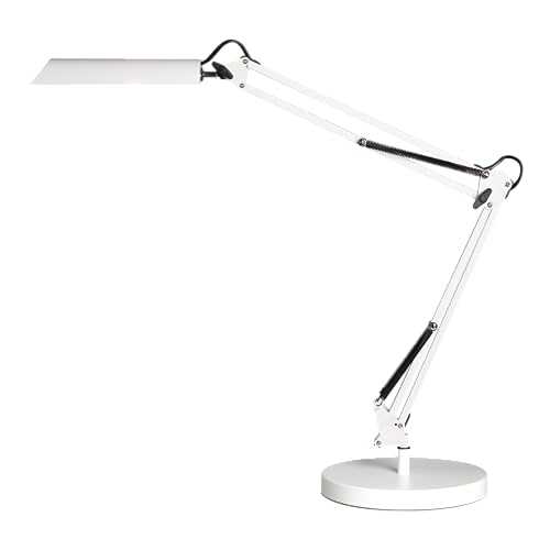 UNILUX LED Schreibtischleuchte Swingo, dimmbar, weiß
