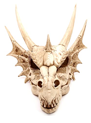 Puckator Testa Teschio di Drago da Appendere, Polyresin, gemischt, Höhe 47 cm, Breite 39 cm, Tiefe 31 cm
