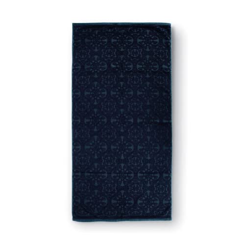 Pip Studio Duschtuch Tile de Pip | dunkelblau - 70 x 140
