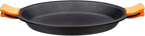 BRA Efficient | Paella-Pfanne, Aluminiumguss, Schwarz, mit Antihaftbeschichtung, 40 cm