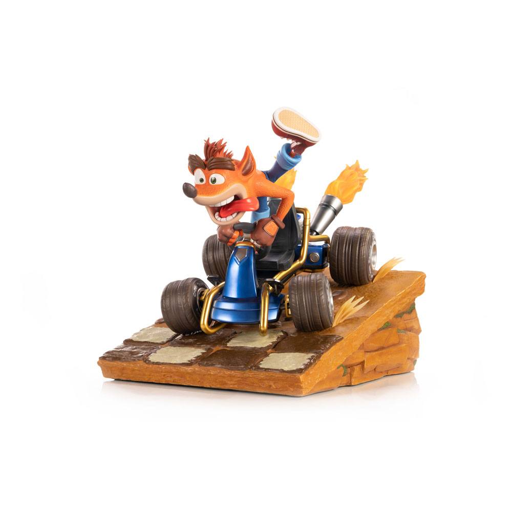First 4 Figures Crash Team Racing Nitro-Fueled (Crash In Kart) Kunstharz-Statue, Schwarz