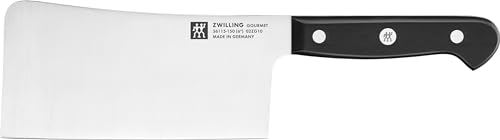 ZWILLING Gourmet Hackmesser, 15 cm, Rostfreier Spezialstahl, Ergonomischer Kunststoff-Griff, Schwarz - Made in Germany