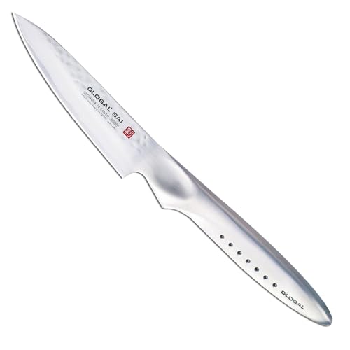 Global SAI-S02R Schälmesser 10cm Hammerdesign