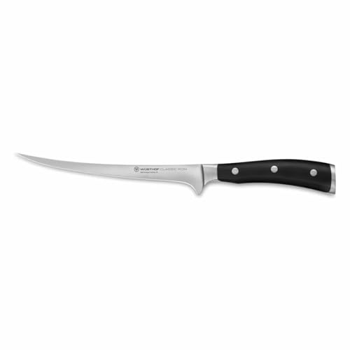 WÜSTHOF Classic Ikon Filiermesser 18 cm, Schwarz