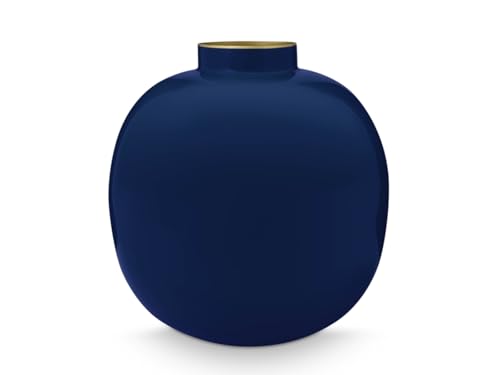 Pip Studio Vase Metal blau 23 cm