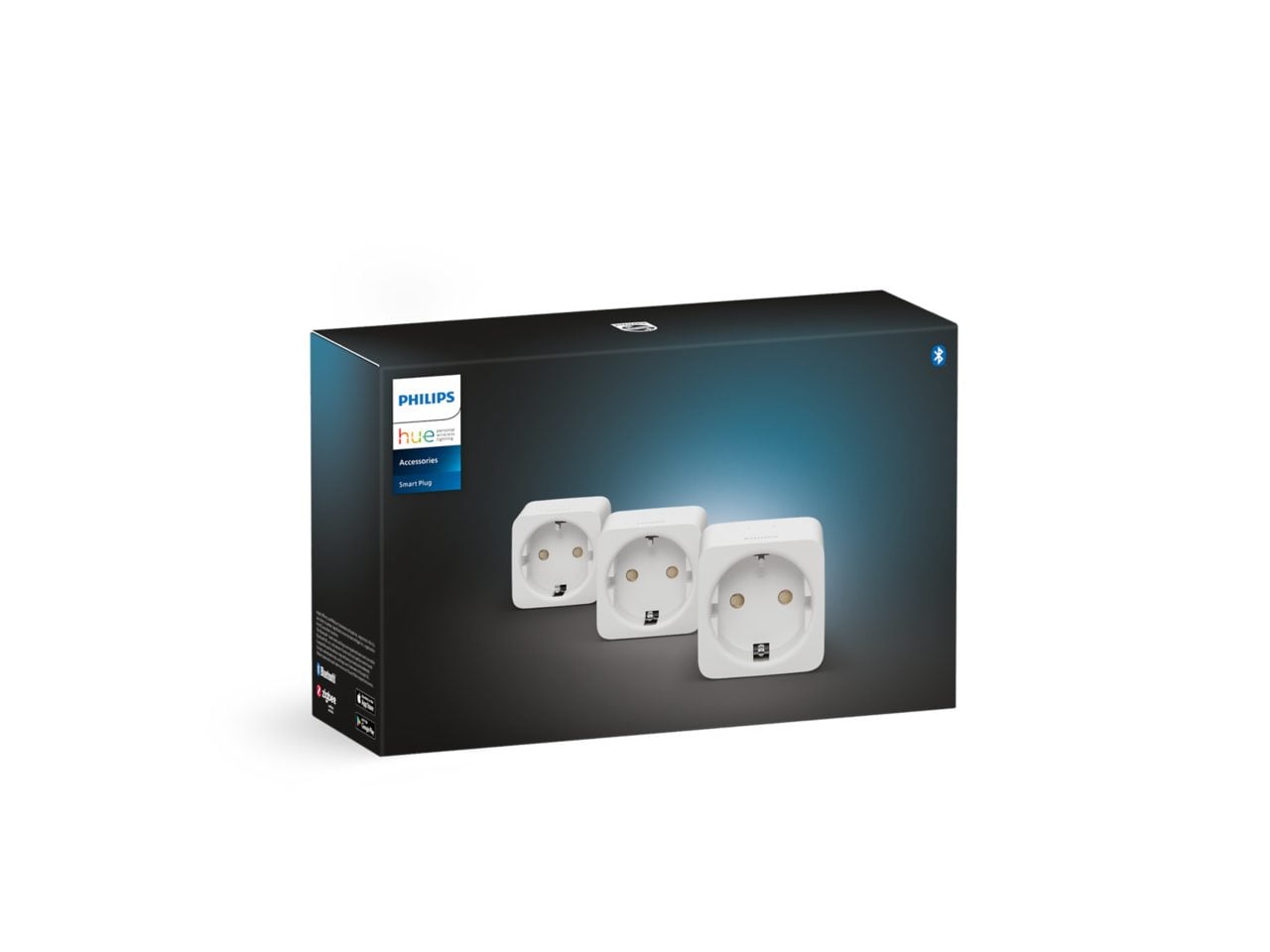 Philips Hue Smart Plug weiß, smarte Steckdose, kompatibel mit Amazon Alexa (Echo, Echo Dot), 3-er Pack