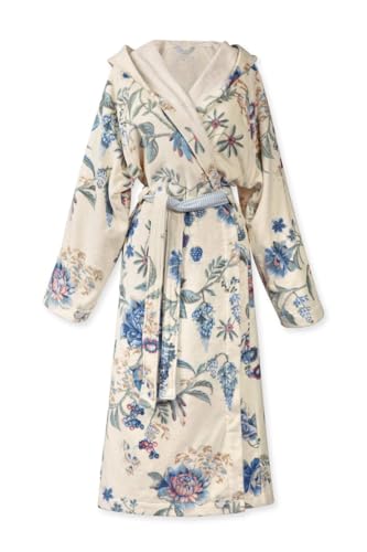 Pip Studio Bademantel Secret Garden Weiß/Blau XL