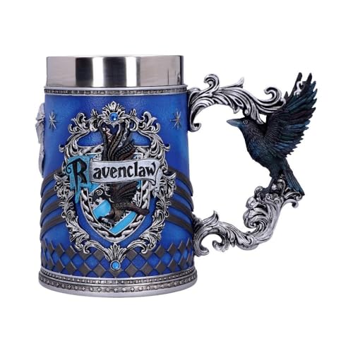 Nemesis Now Harry Potter Ravenclaw Hogwarts House Collectable Tankard, Kunstharz, Blau, Silber, 1.25 picometer