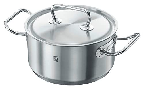ZWILLING Twin Classic Bratentopf mit Deckel, 20 cm, 3 L, Induktionsgeeignet, Edelstahl