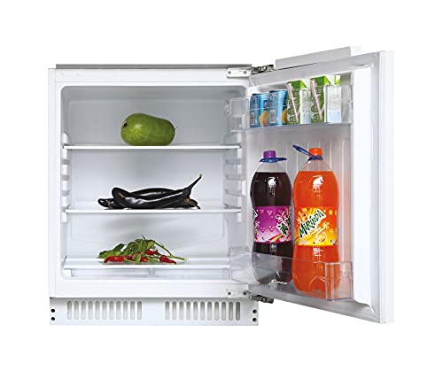 Candy CMLS59EW Unterbau-Kühlschrank/Schlepptürtechnik/Eintürig/Nische 82 cm / 135 Liter / 3 Glasplatten