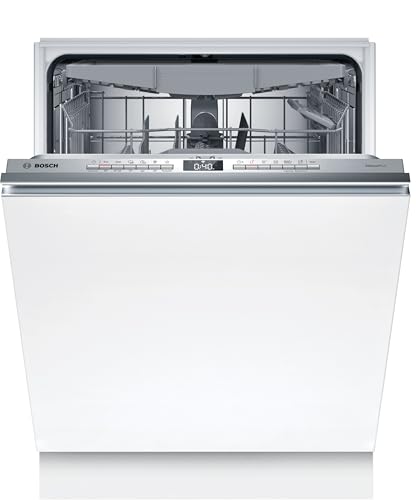 Bosch SBH4ECX28E Serie 4, Smarter Geschirrspüler Vollintegriert 60 cm, XXL Spülmaschine, Besteckschublade, Made in Germany, Vario Scharnier, besonders leise, SpeedPerfect Plus, automatische Türöffnung