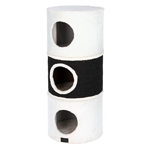 Kerbl Pet 81550 Kratztonne Niki, 37,5 x 90 cm weiß/anthrazit